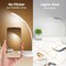 Battery Powered Desk Lamp, Portable Lamps Rechargeable 3 Color Modes Touch Control Stepless Dimming, Wireless Desk Lamp with 2000mAh, Small LED Table Light for Dorm Study Office Bedroom,Black